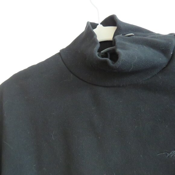 MANIERE DE VOIR Essential High Neck Sweater Jumper in Black Goth Vamp - Size XS - Picture 5 of 12